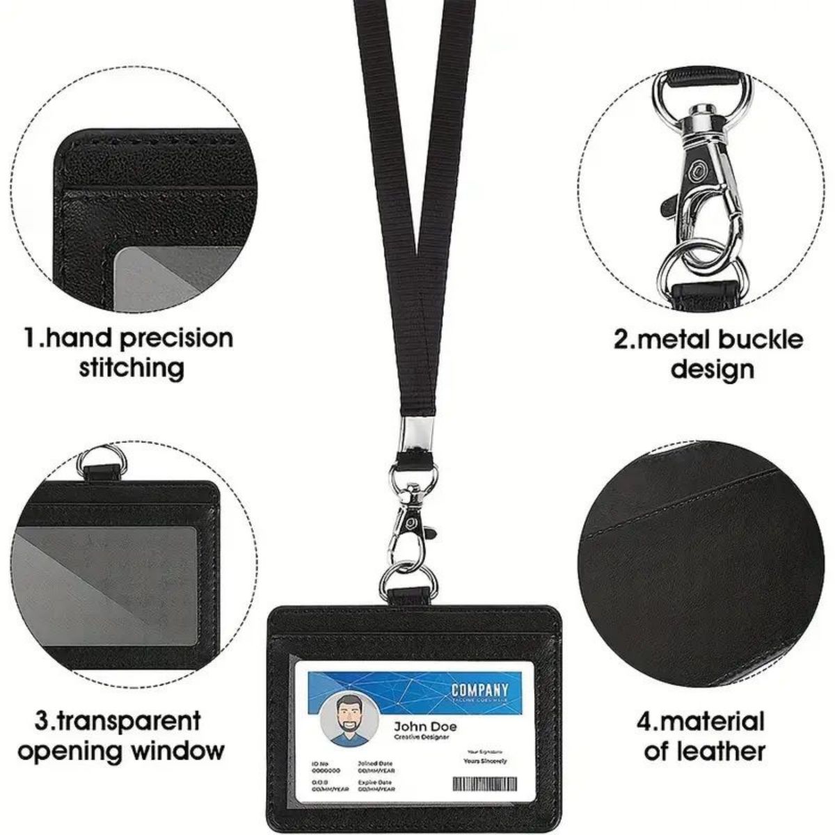 1 pc Horizontal ID badge holde - Lanyard Badge Holder recensione e prezzo