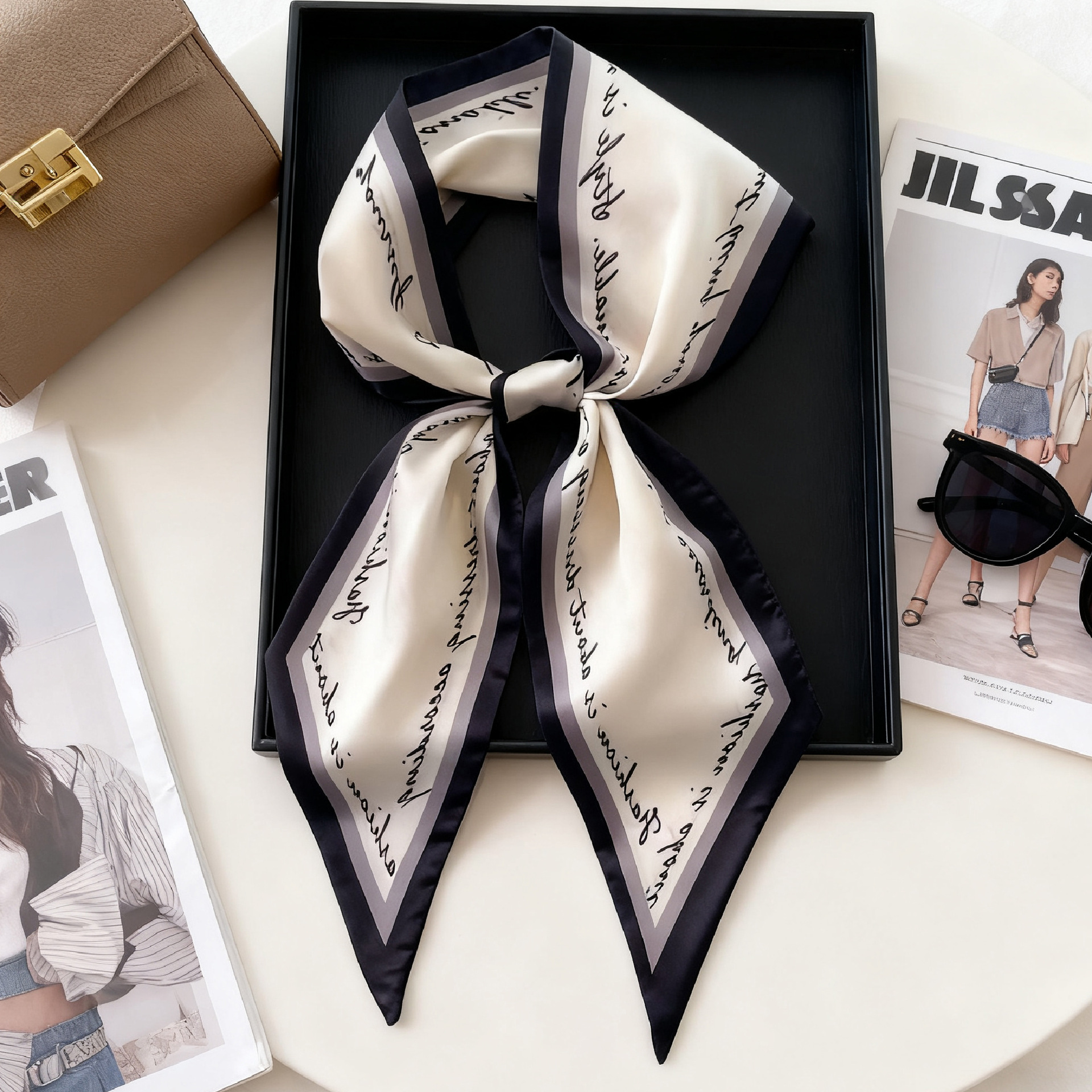Luxury Long Neckerchief Skinny - Silk Neck Scarf recensione e prezzo