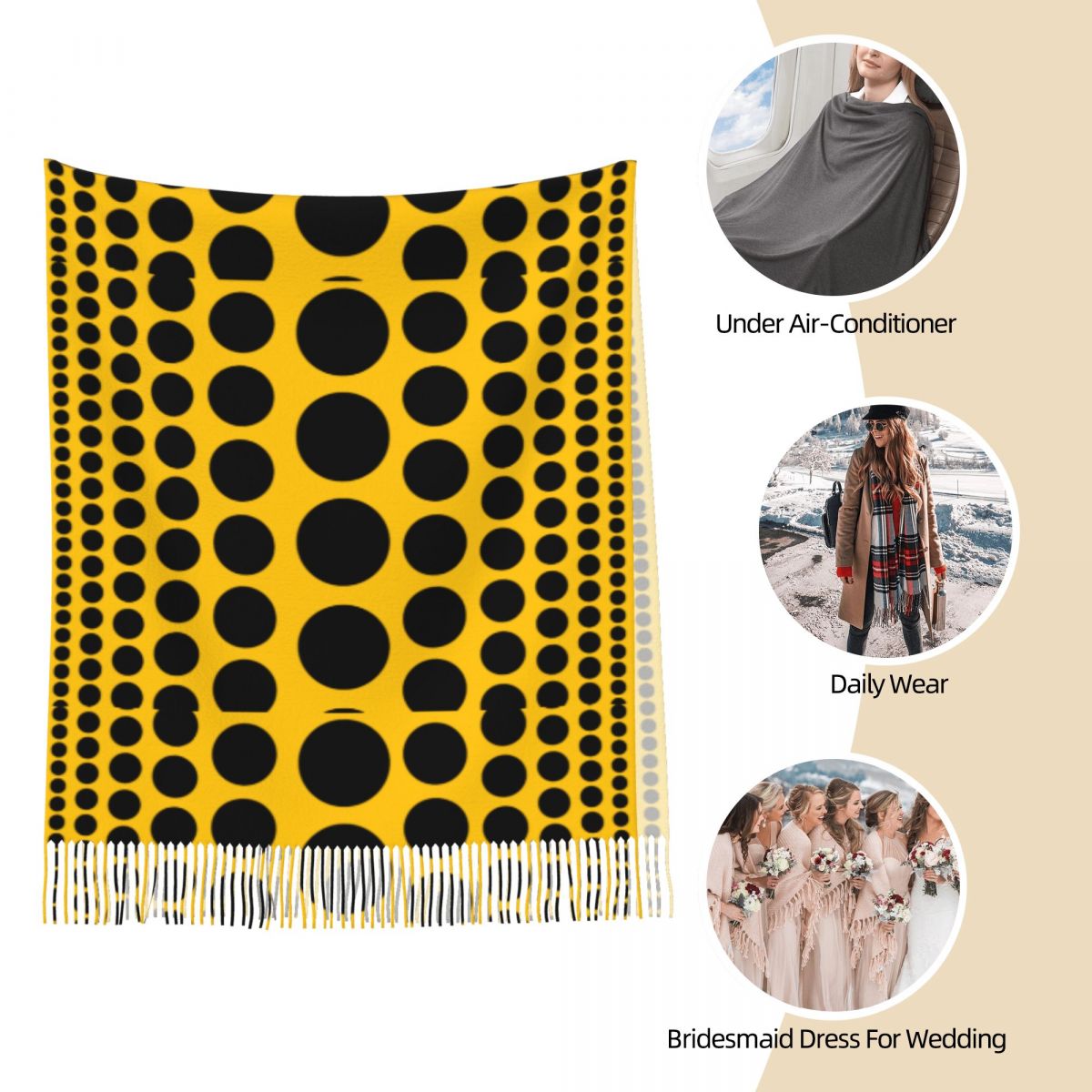 Infinity Polka Dots Scarf for  - Infinity Scarf Knit recensione e prezzo