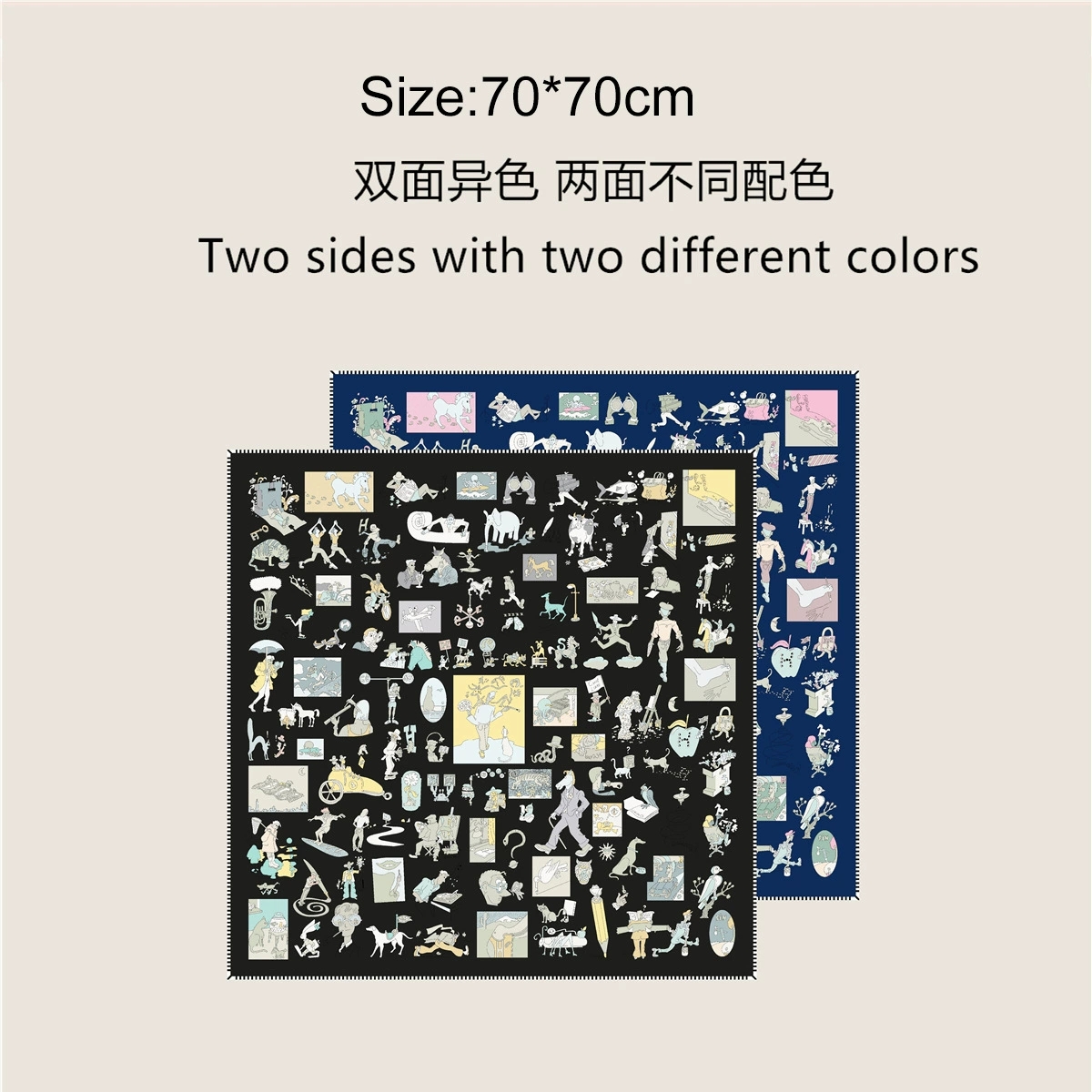 70cm Square Twill Silk Rolled  - Silk Neck Scarf recensione e prezzo