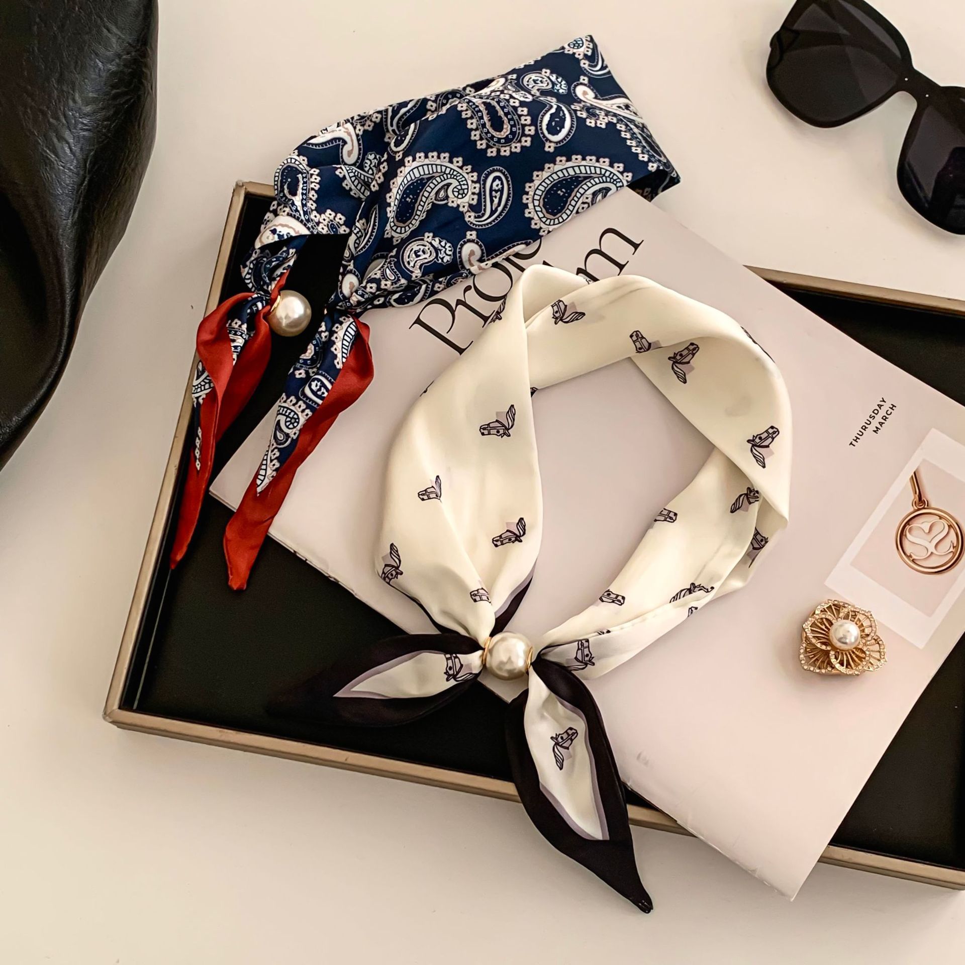 Cashew Flower Silk Scarf Effor - Silk Neck Scarf recensione e prezzo
