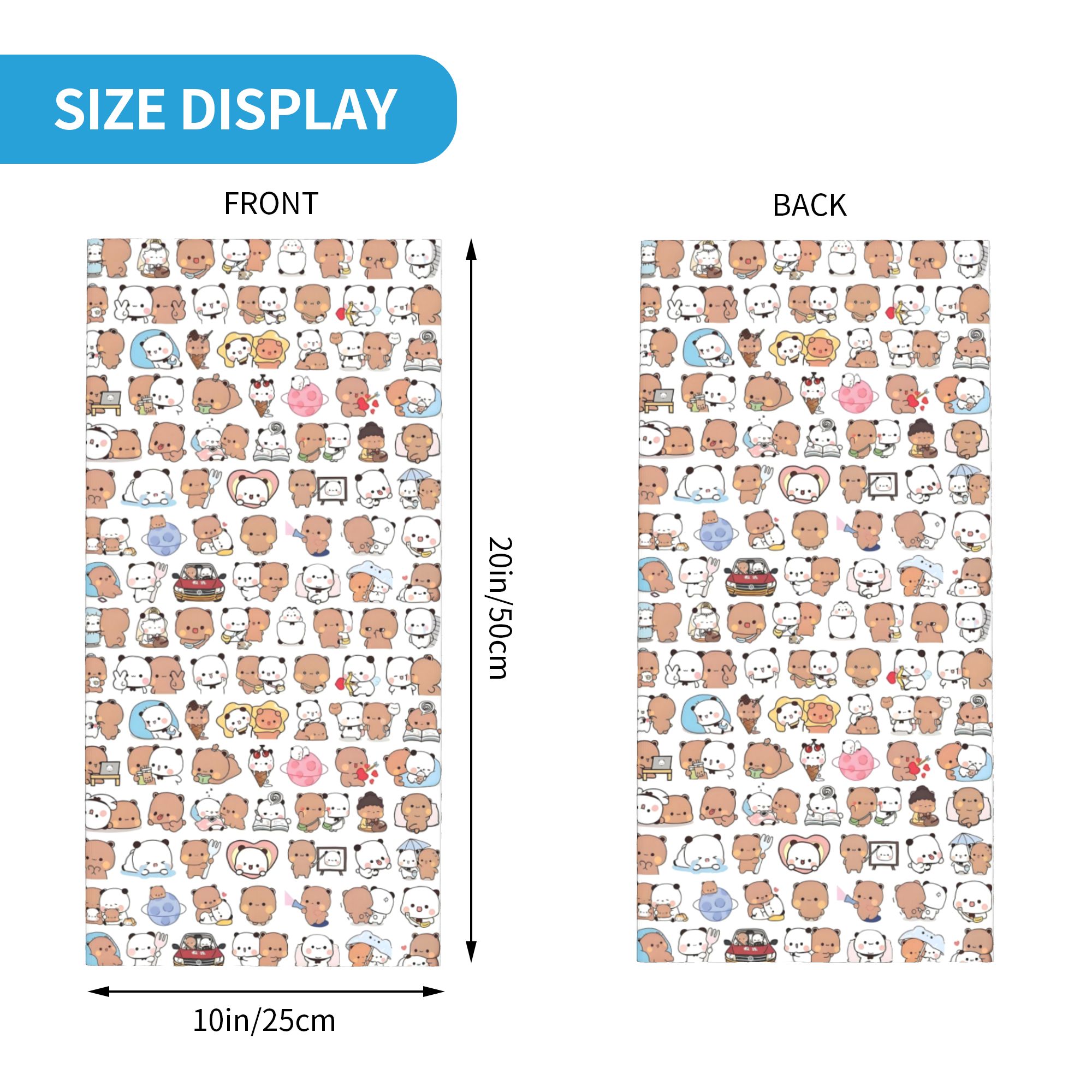 Custom Bear Cartoon Peach And  - Neck Warmer Tube recensione e prezzo