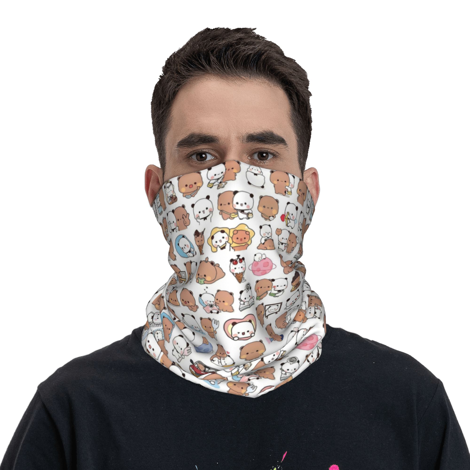 Custom Bear Cartoon Peach And  - Neck Warmer Tube recensione e prezzo