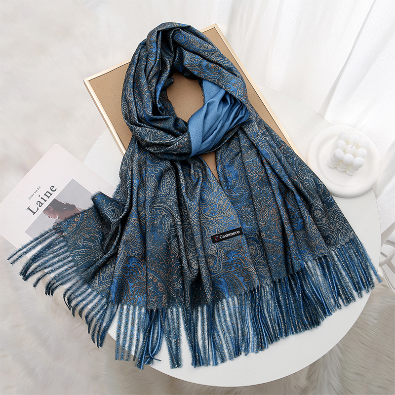 Luxury Paisley Pashmina Shawl  - Woven Scarf Blanket recensione e prezzo