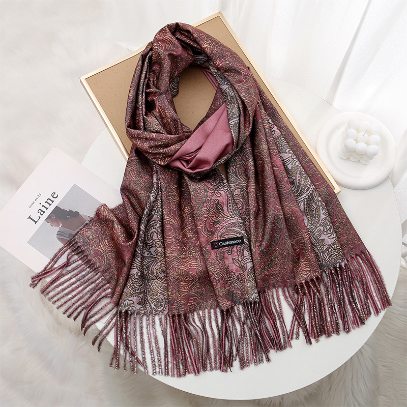 Luxury Paisley Pashmina Shawl  - Woven Scarf Blanket recensione e prezzo