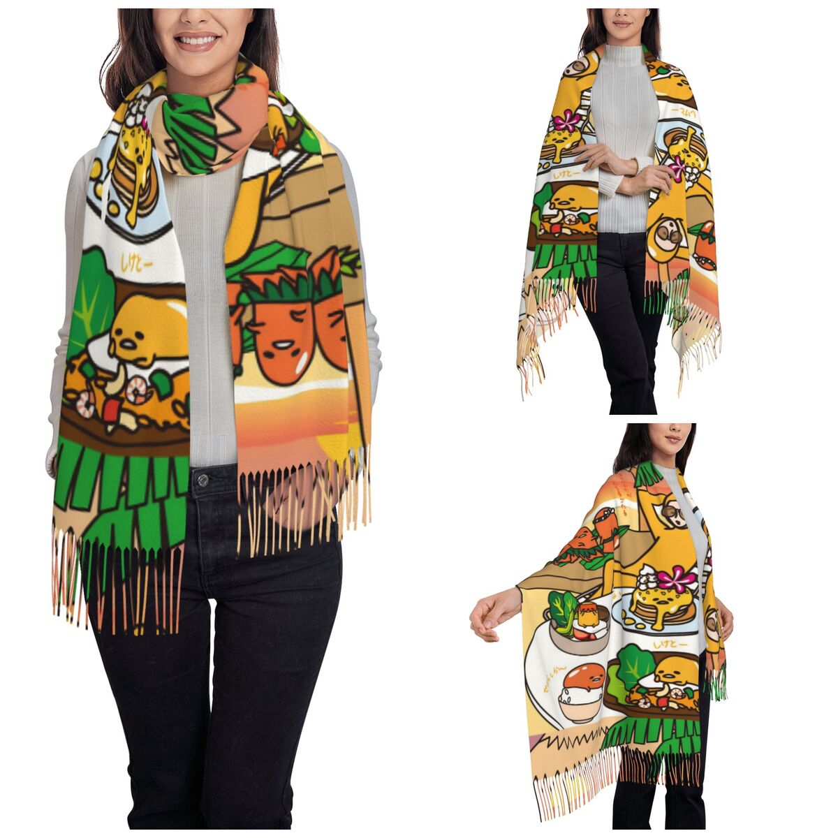 Women's Scarf with Tassel Gude - Pashmina Wrap Large recensione e prezzo