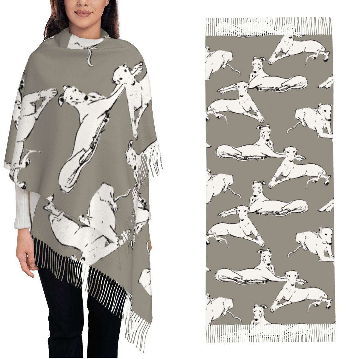 Relaxing Greyhound Whippet Sca - Pashmina Wrap Large recensione e prezzo