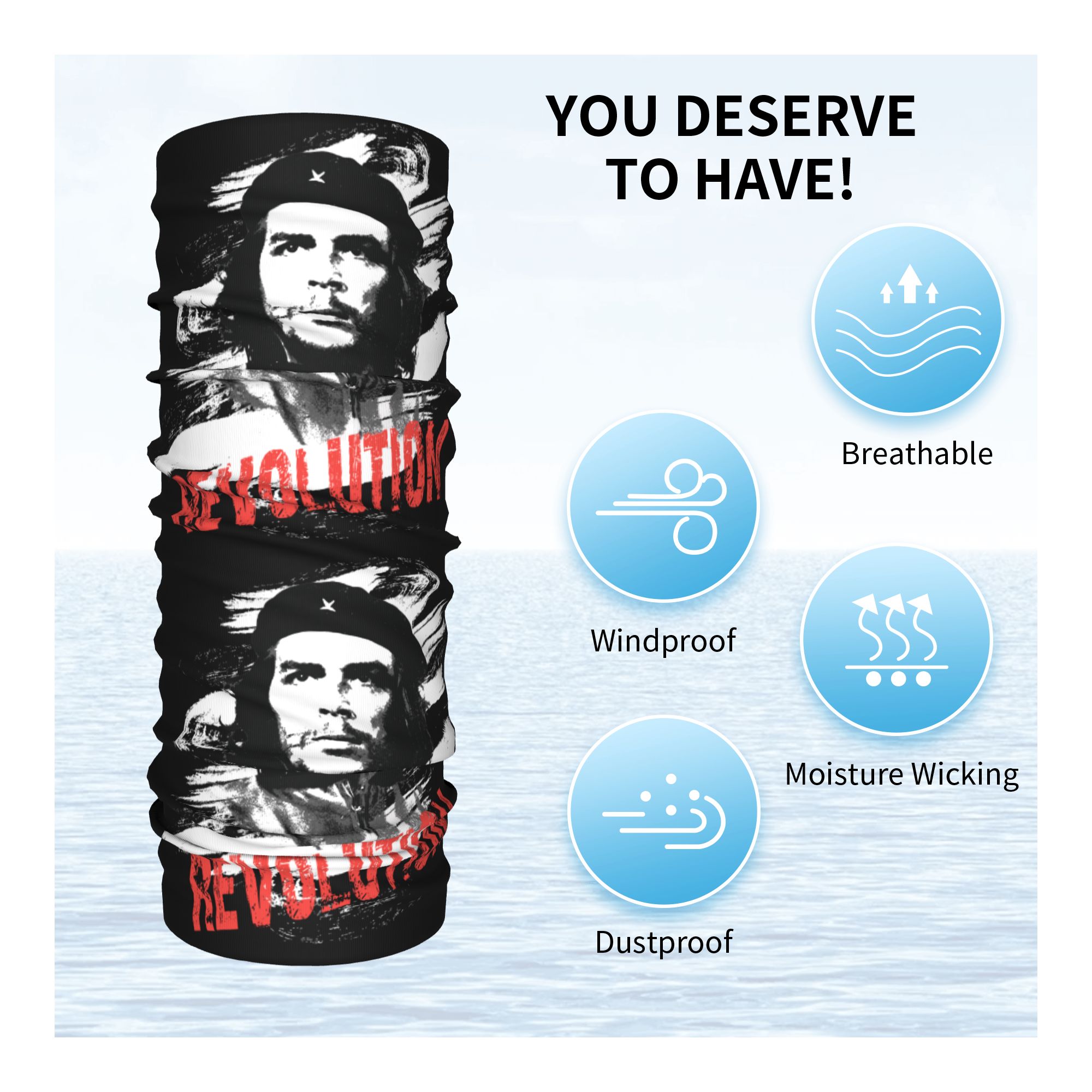Custom Che Guevara Revolution  - Neck Warmer Tube recensione e prezzo