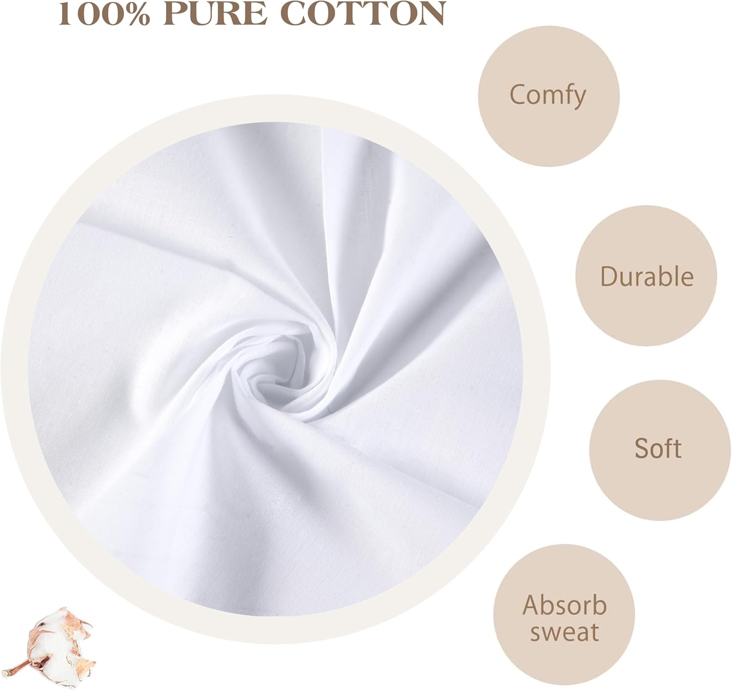 Men's Pure White 100% Cotton H - Handkerchief Cotton Men recensione e prezzo