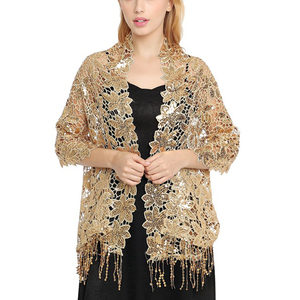 Bridal Wedding Hollow Sequin L - Stole Wedding Shawl recensione e prezzo
