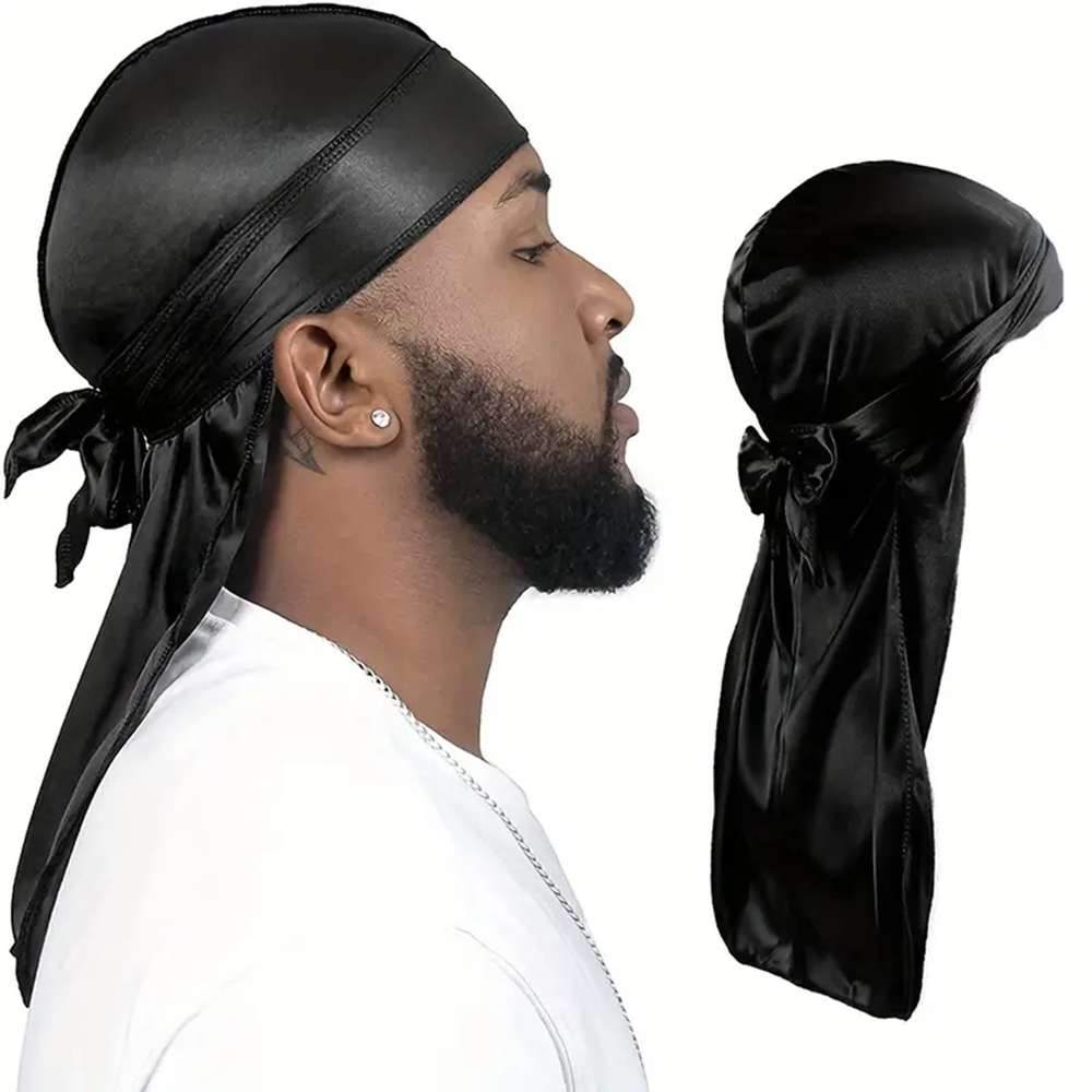 Men's Silk Durag Shower cap Ba - Bandana Doo Rag recensione e prezzo