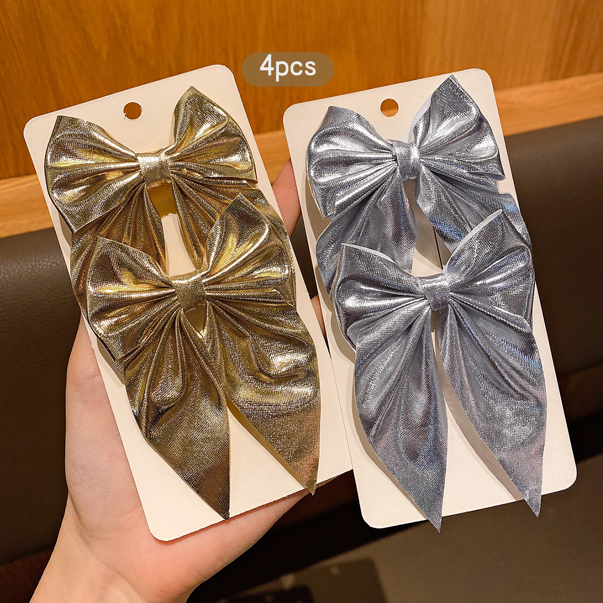 4 fashionable bow hair clips i - Tie Clip Silver recensione e prezzo