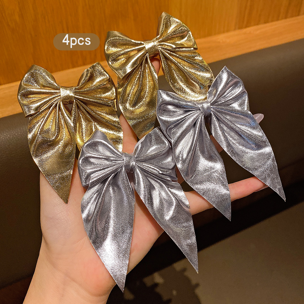 4 fashionable bow hair clips i - Tie Clip Silver recensione e prezzo