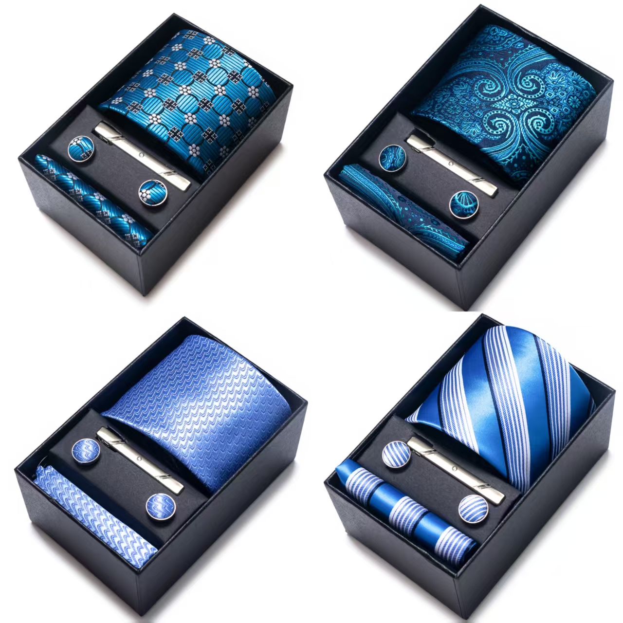 Bright Color Paisley Men's Tie - Pocket Square Set recensione e prezzo