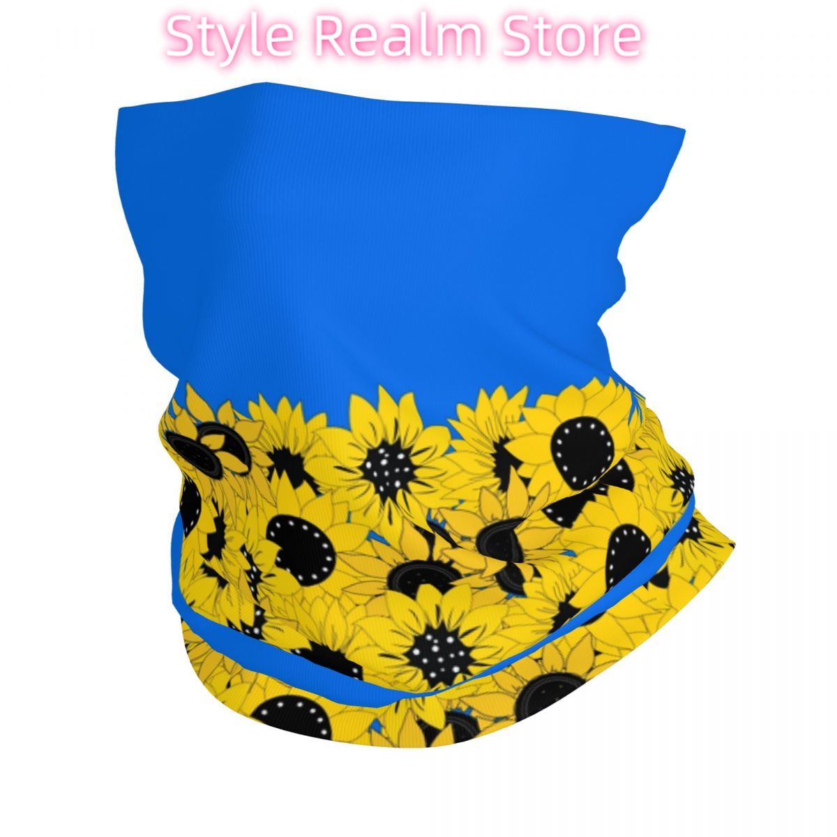 Blue Sunflower Printed Winter  - Neck Warmer Tube recensione e prezzo
