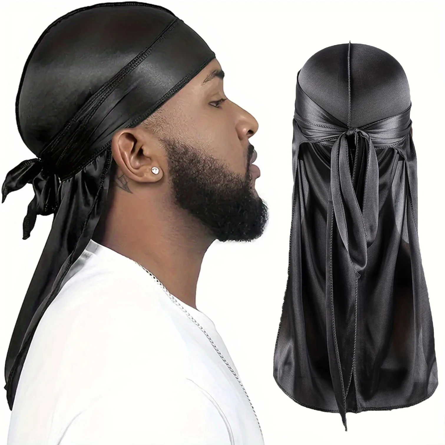 Men's Silk Durag Bonnet Bandan - Bandana Doo Rag recensione e prezzo
