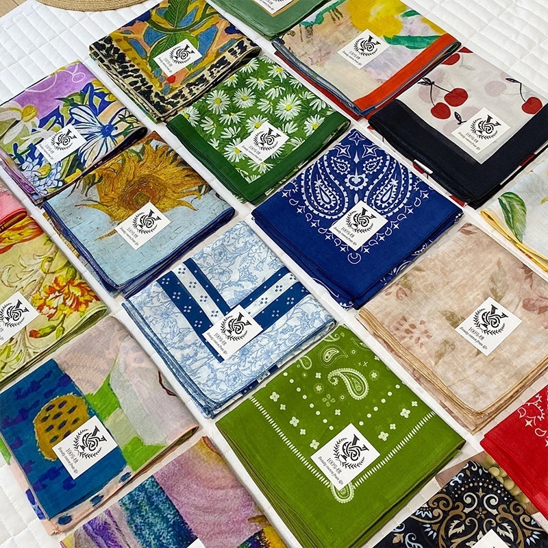 100% Cotton Square Scarf For W - Bandana Cotton recensione e prezzo