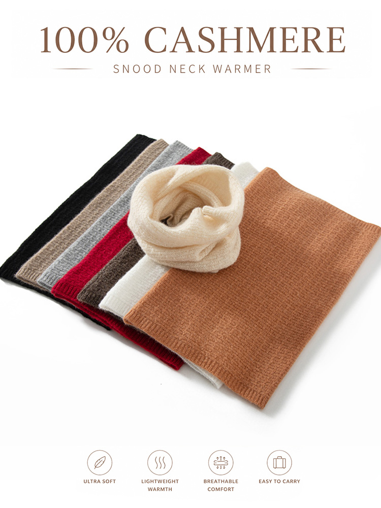 100% Pure Cashmere Waffle Knit - Infinity Scarf Knit recensione e prezzo