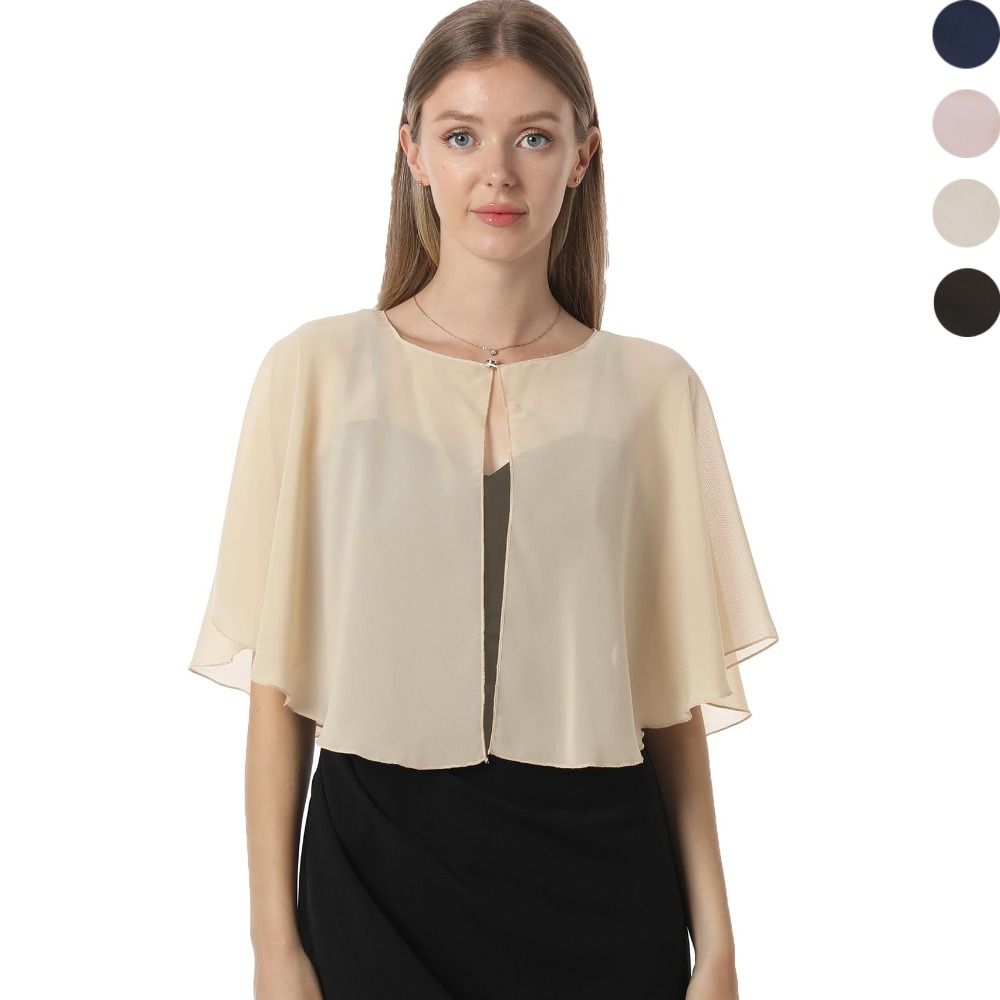 Vintage Sheer Chiffon Capelet  - Stole Wedding Shawl recensione e prezzo