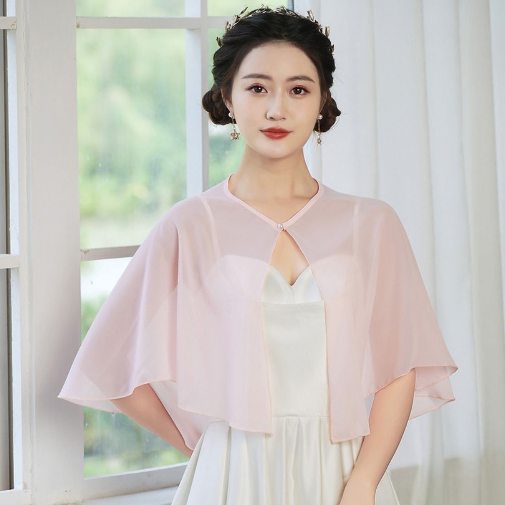 Vintage Sheer Chiffon Capelet  - Stole Wedding Shawl recensione e prezzo