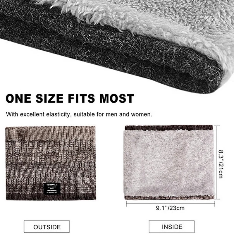 Winter Scarf for Men Fleece Ri - Handkerchief Cotton Men recensione e prezzo