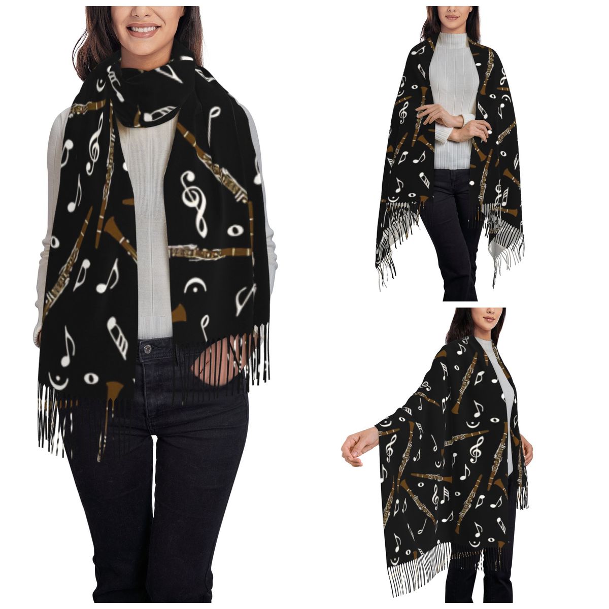 Womens Scarf with Tassel Clari - Pashmina Wrap Large recensione e prezzo