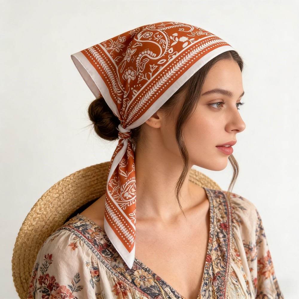 1Pc cashew print fashion silk  - Silk Neck Scarf recensione e prezzo