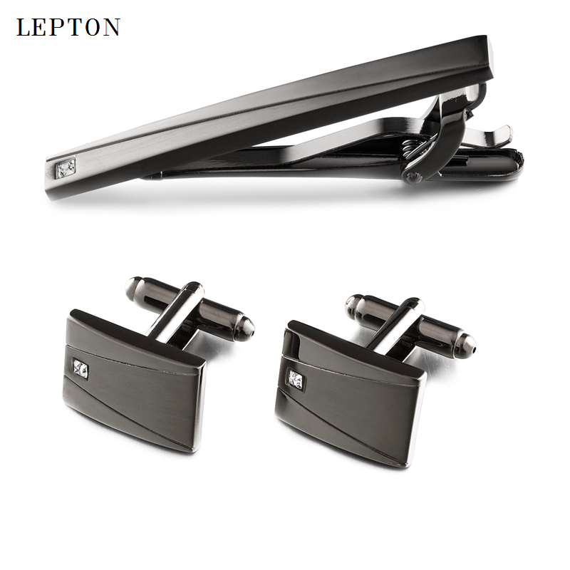 Classic Black Cufflinks & Tie  - Tie Bar Set Gift recensione e prezzo