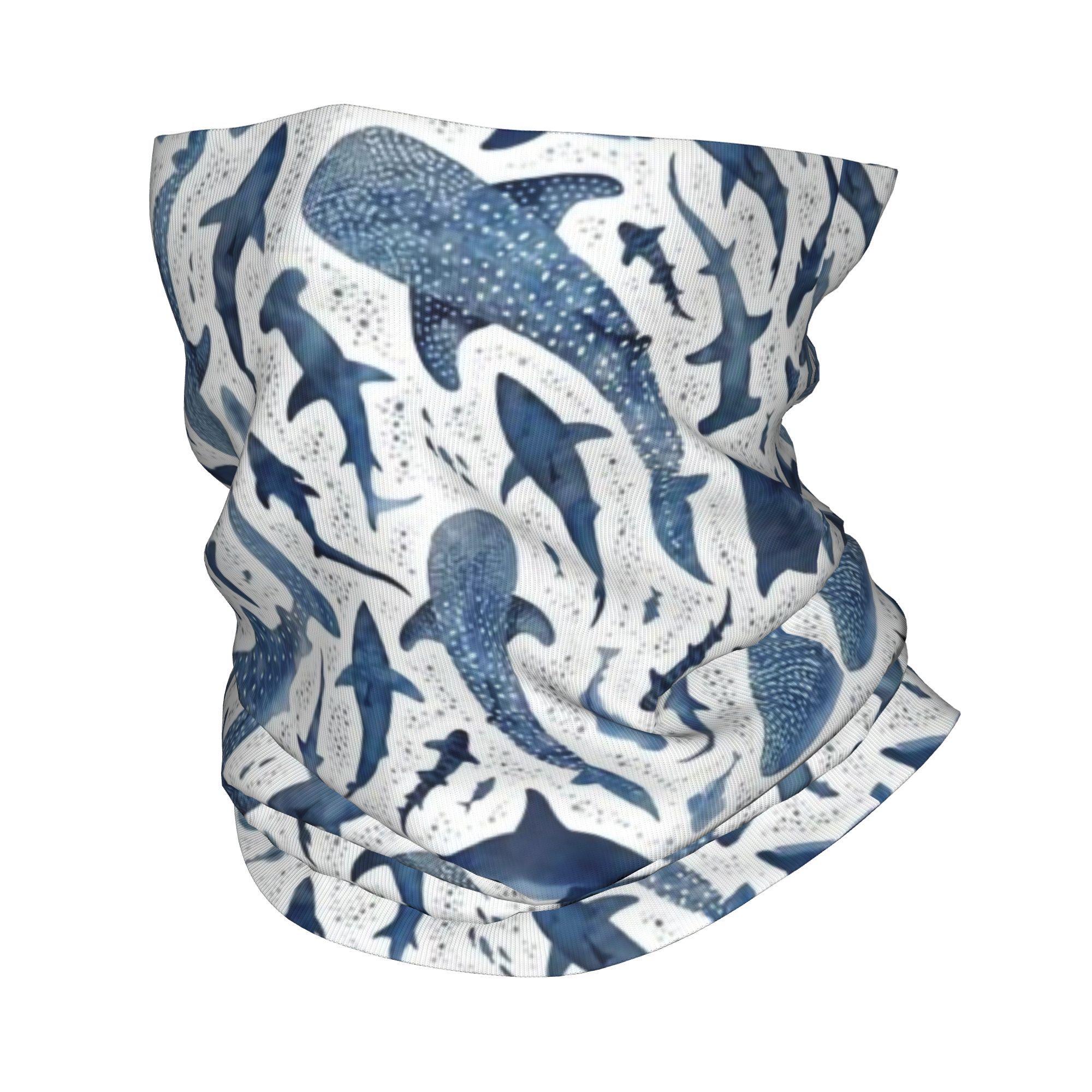 Custom Blue Watercolour Shark  - Neck Warmer Tube recensione e prezzo