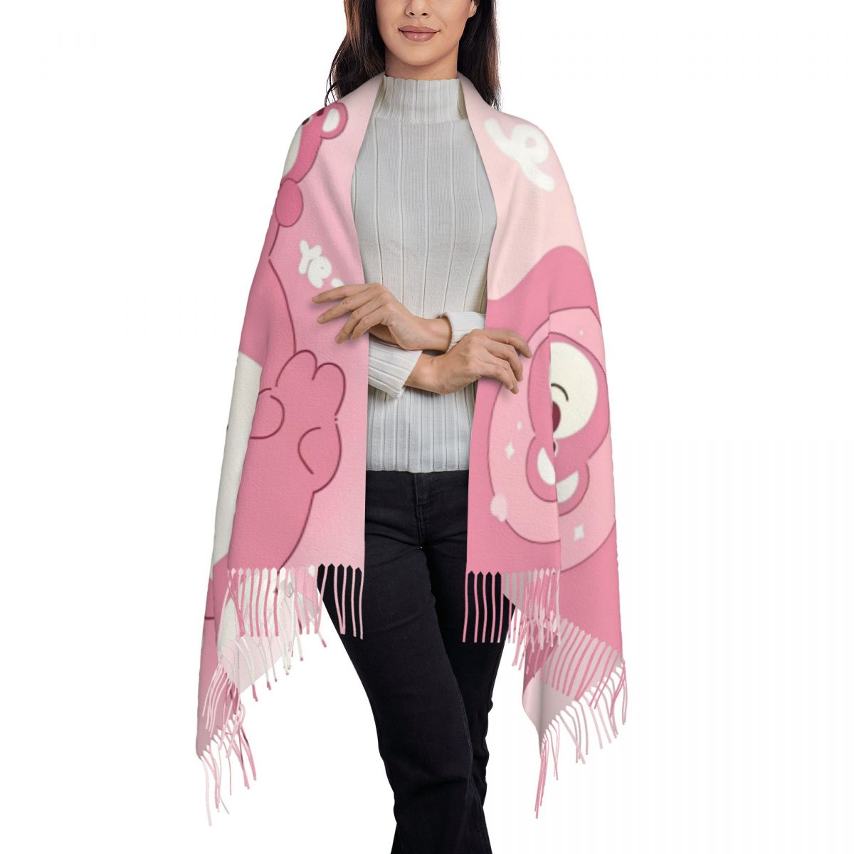 Lotso Pink Bear Women's Scarf  - Pashmina Wrap Large recensione e prezzo
