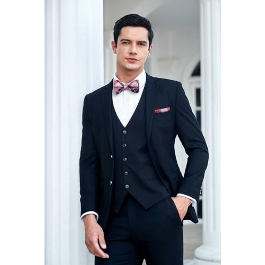 Bow Ties for Men Check Plaid S - Pocket Square Set recensione e prezzo