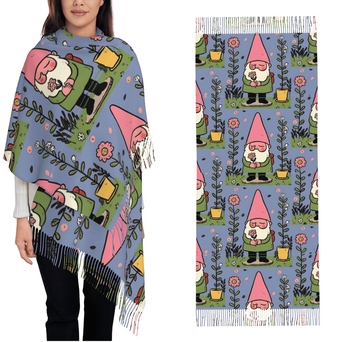 Mythical Garden Gnome Shawls W - Pashmina Wrap Large recensione e prezzo