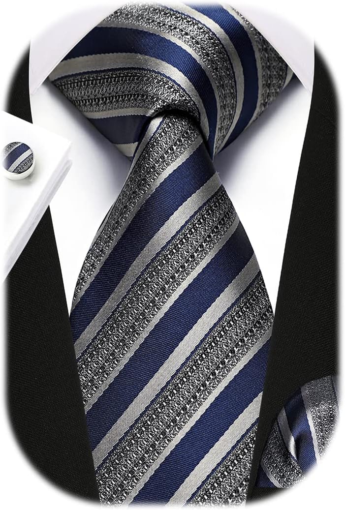 Men's Stripe Tie & Pocket Squa - Pocket Square Set recensione e prezzo