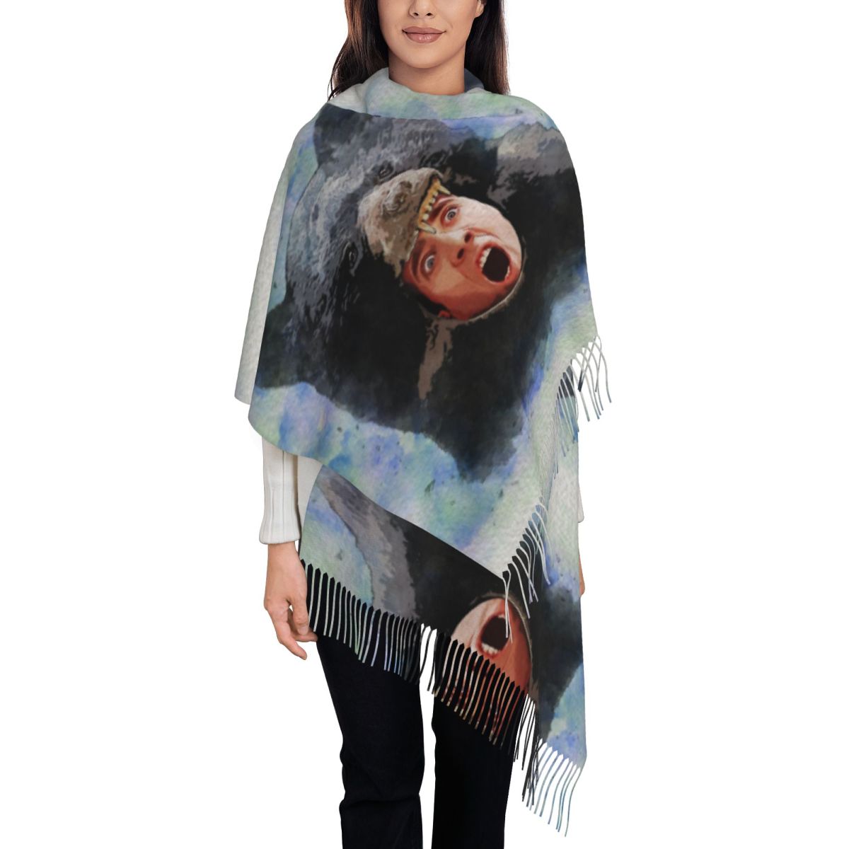 Cage Bear Watercolor Scarf for - Pashmina Wrap Large recensione e prezzo