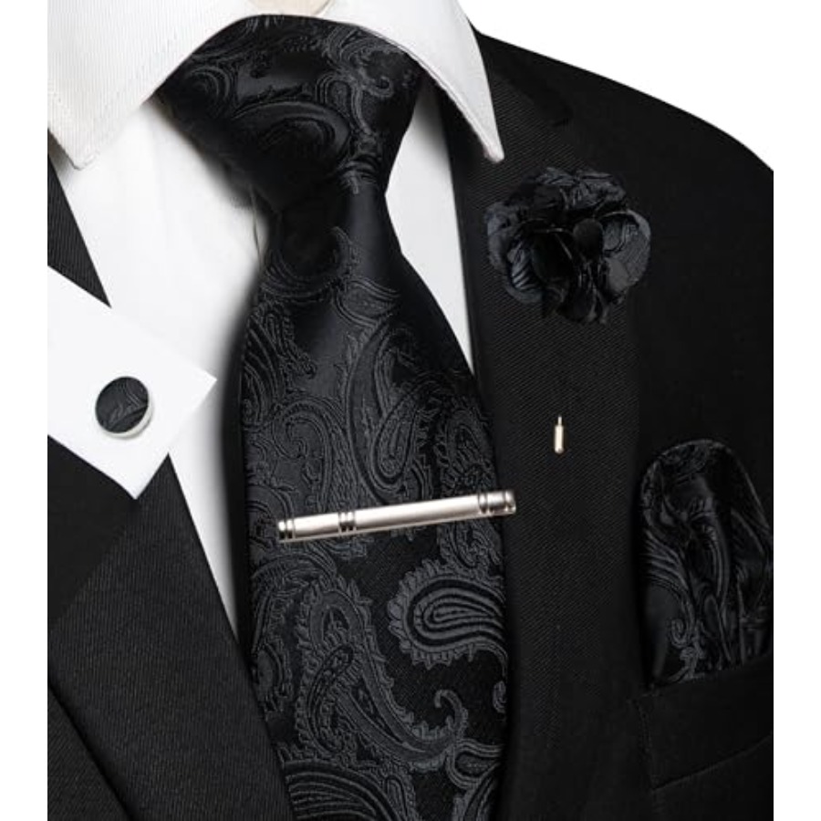 Mens Paisley Tie and Pocket Sq - Pocket Square Set recensione e prezzo