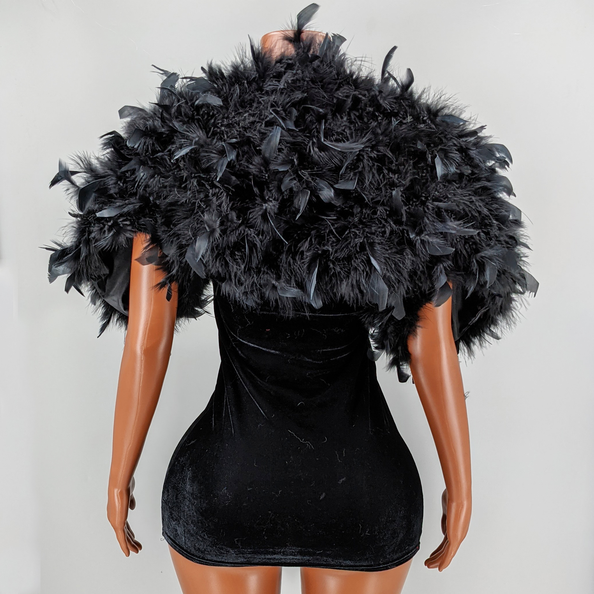 Black Feather Shawl for Women  - Stole Wedding Shawl recensione e prezzo