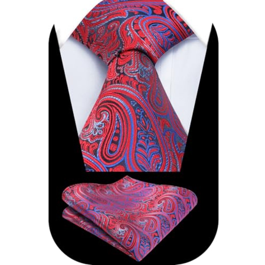 Mens Gradient Paisley Necktie  - Pocket Square Set recensione e prezzo