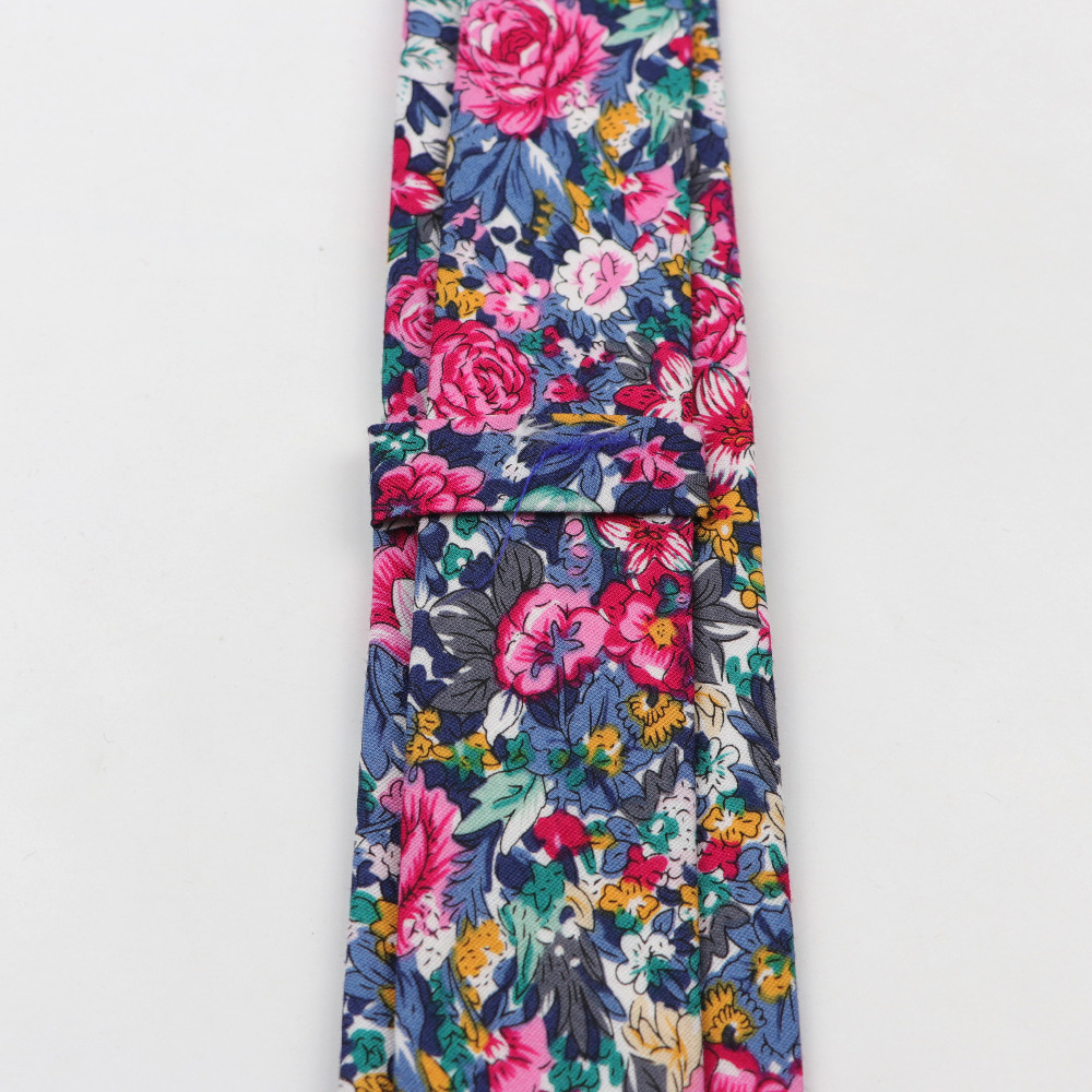 Cotton Flower Tie Men's Colour - Skinny Tie Men recensione e prezzo