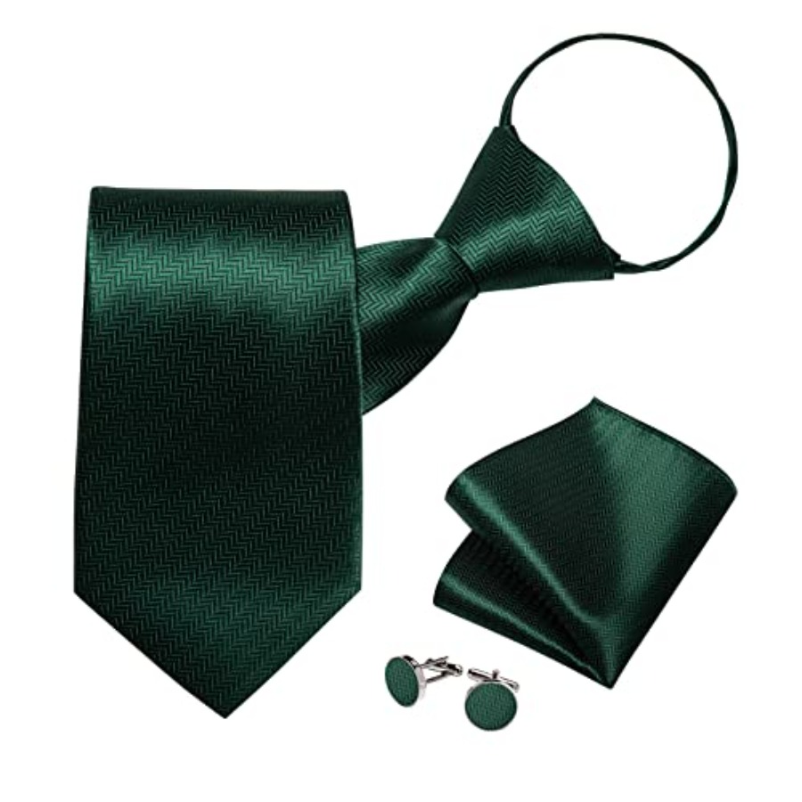 Silk Zipper Ties for Men,Paisl - Pocket Square Set recensione e prezzo