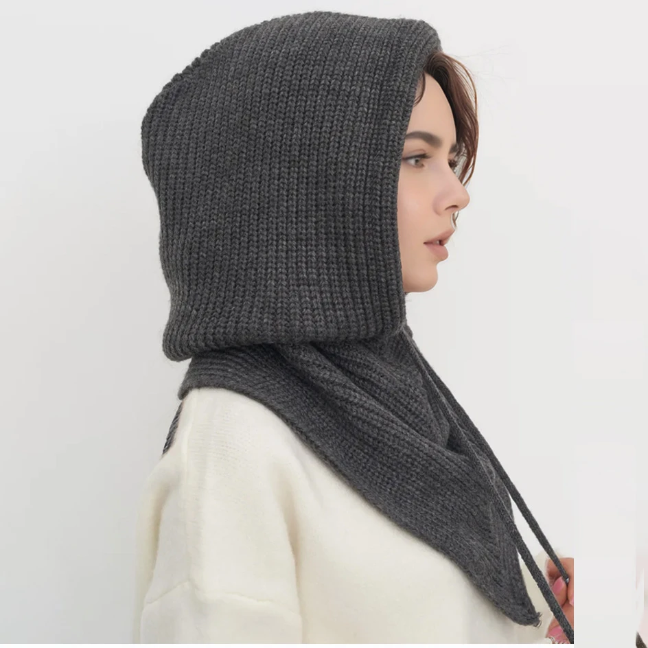 Women's Knitted Beanie Hat wit - Infinity Scarf Knit recensione e prezzo