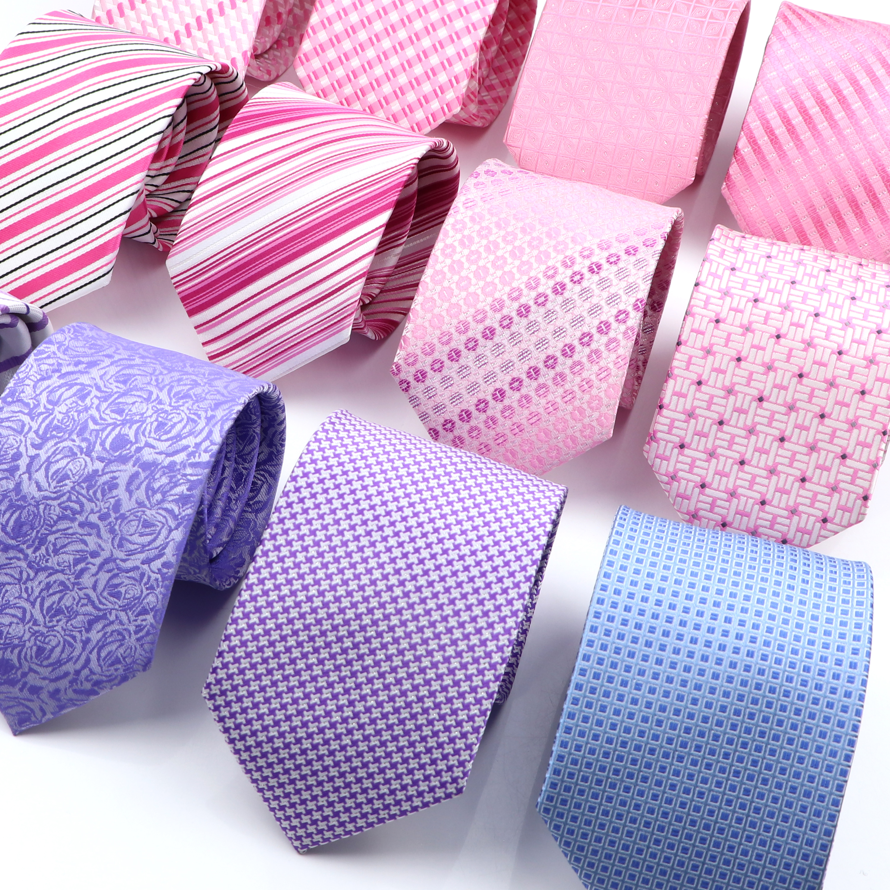 New Bright Pink Men Ties Class - Skinny Tie Men recensione e prezzo