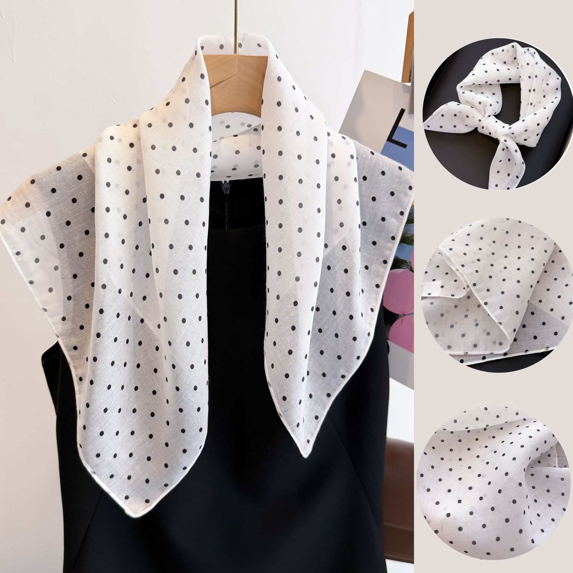50cm Cotton Linen Square Scarf - Bandana Cotton recensione e prezzo