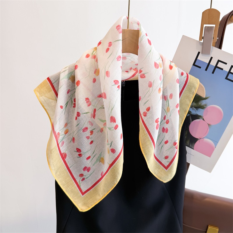 50cm Cotton Linen Square Scarf - Bandana Cotton recensione e prezzo