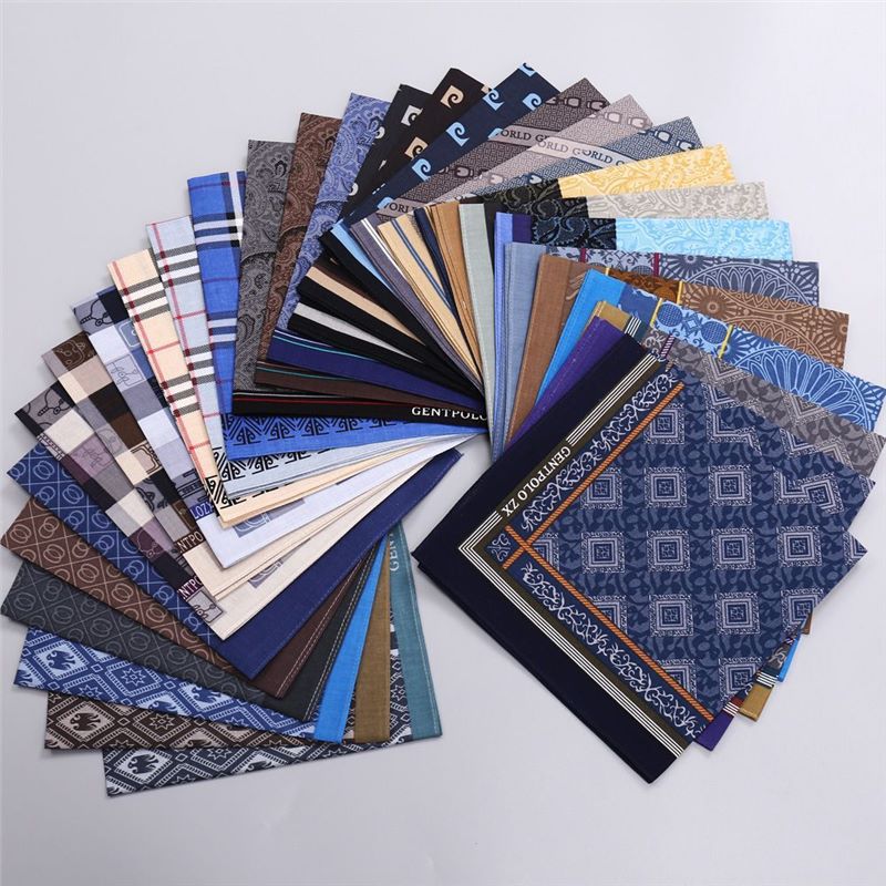 3Pcs Men's Pure Cotton Printed - Handkerchief Cotton Men recensione e prezzo