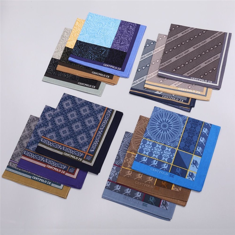 3Pcs Men's Pure Cotton Printed - Handkerchief Cotton Men recensione e prezzo