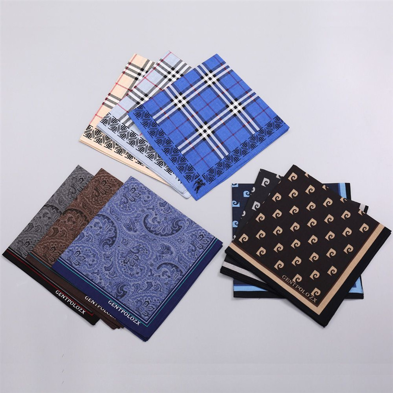 3Pcs Men's Pure Cotton Printed - Handkerchief Cotton Men recensione e prezzo