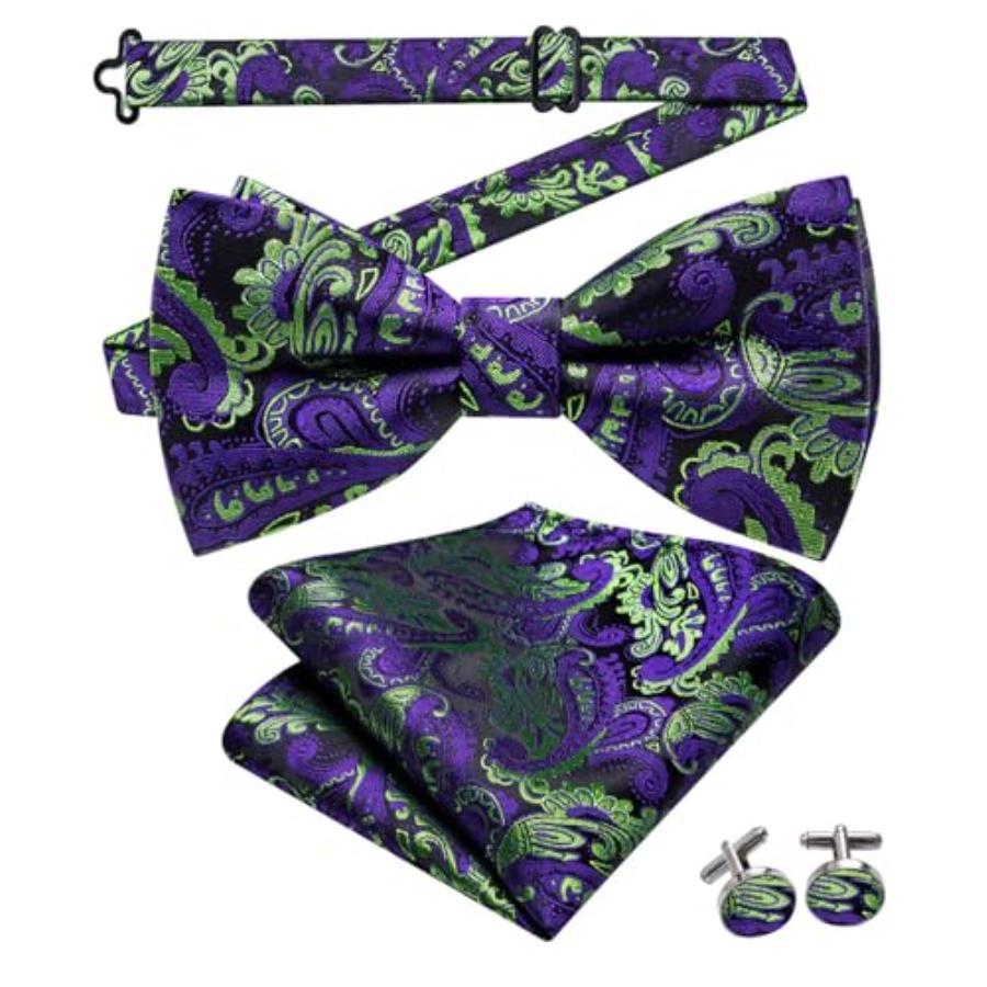 Mens Paisley Striped Bowtie Se - Bow Tie Pre Tied recensione e prezzo