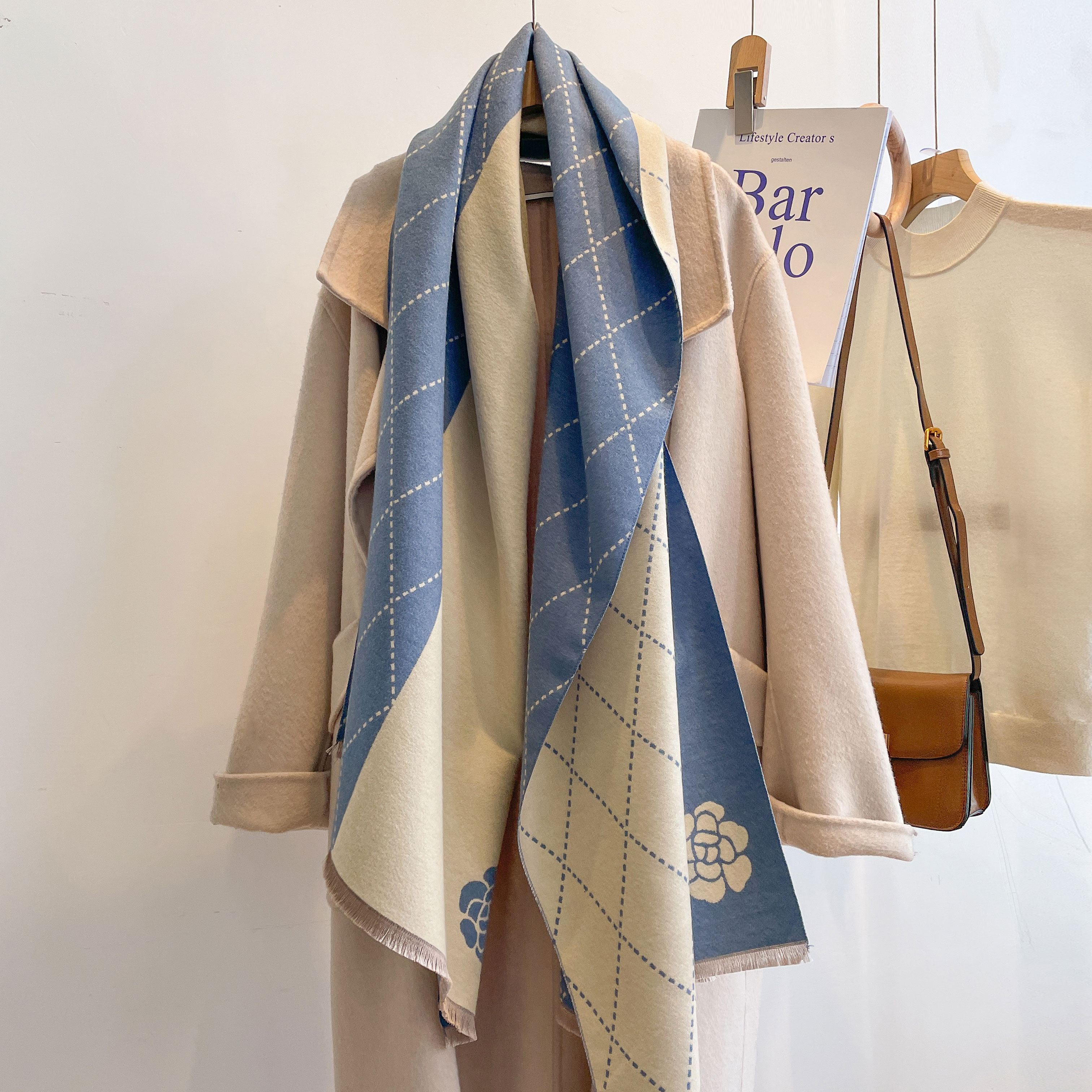2023 Designer Cashmere Scarf W - Woven Scarf Blanket recensione e prezzo