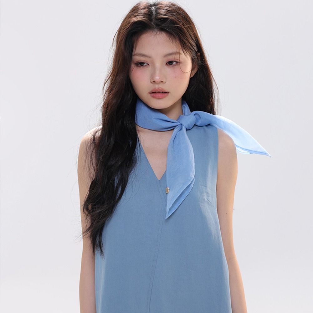 Retro Solid Color Small Square - Scarf Silk Square recensione e prezzo