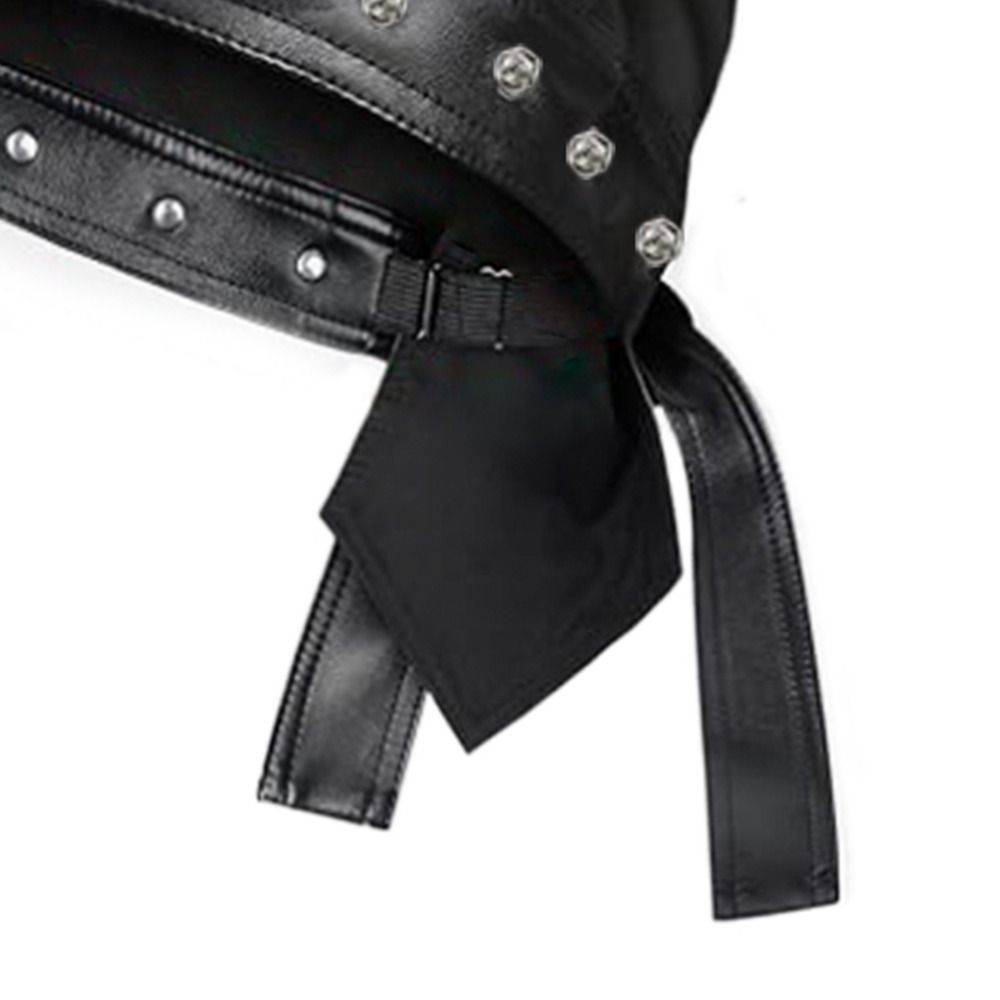 PU Leather Black Biker Cap Adj - Bandana Doo Rag recensione e prezzo
